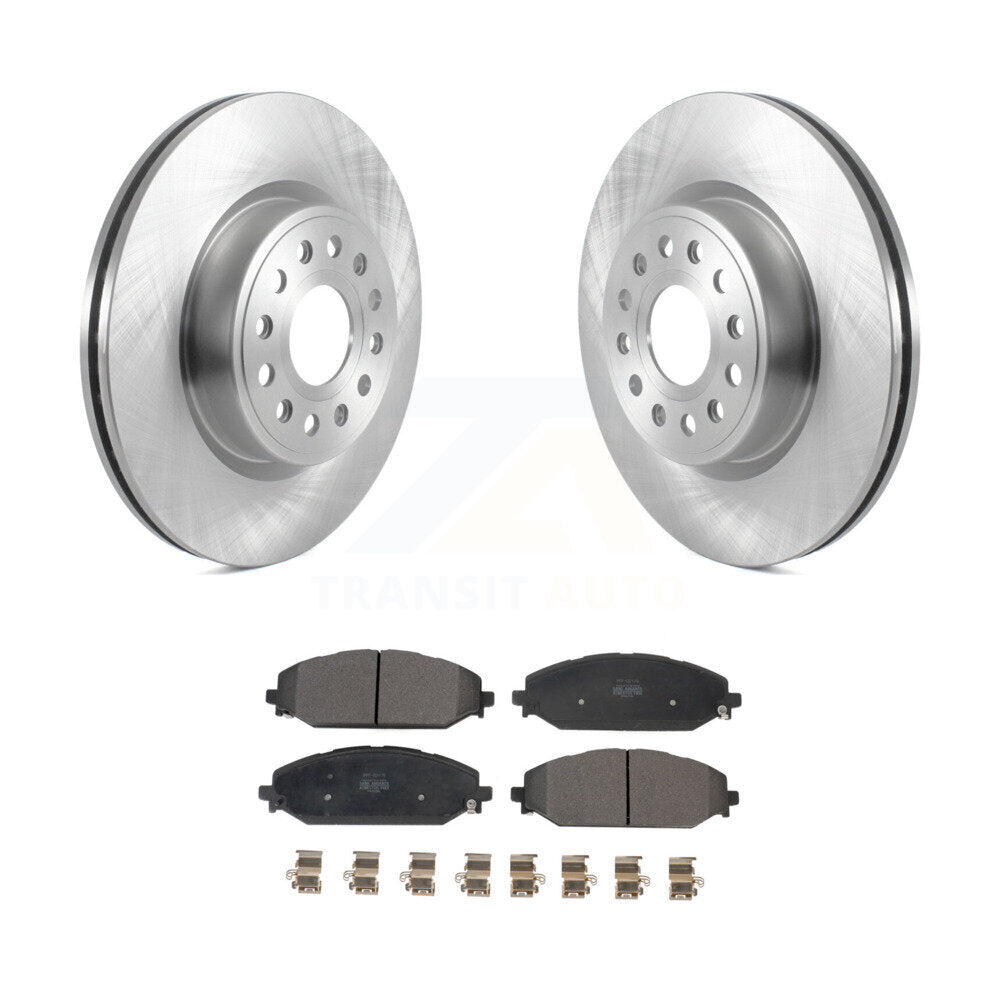 Kit de disques de frein à disque avant et plaquettes semi-métalliques pour Ram 1500 K8F-103457