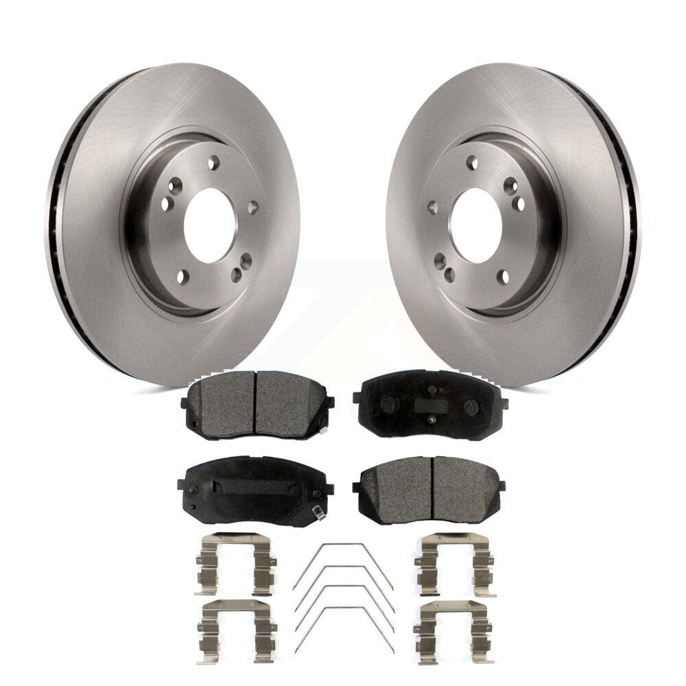 Kit de disques de frein à disque avant et plaquettes semi-métalliques pour Kia Soul EV 2017-2019