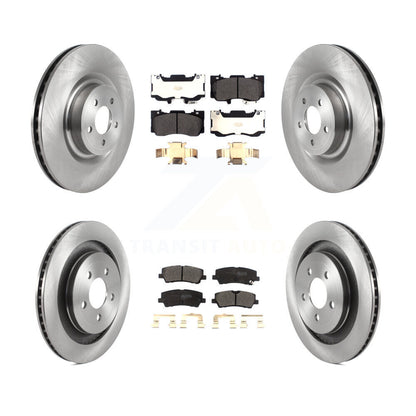 Kit de rotors de frein à disque avant et arrière et plaquettes semi-métalliques pour Ford Mustang