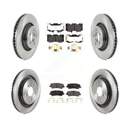 Kit de rotors de frein à disque avant et arrière et plaquettes semi-métalliques pour Ford Mustang