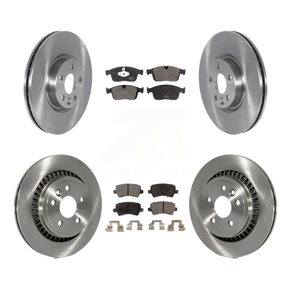 Kit de disques de frein à disque avant et arrière et plaquettes semi-métalliques pour Volvo XC60