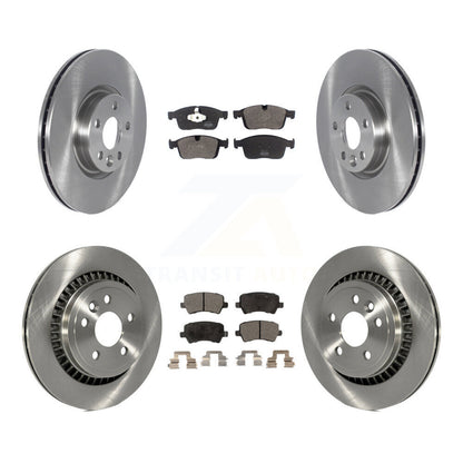 Kit de disques de frein à disque avant et arrière et plaquettes semi-métalliques pour Volvo XC60