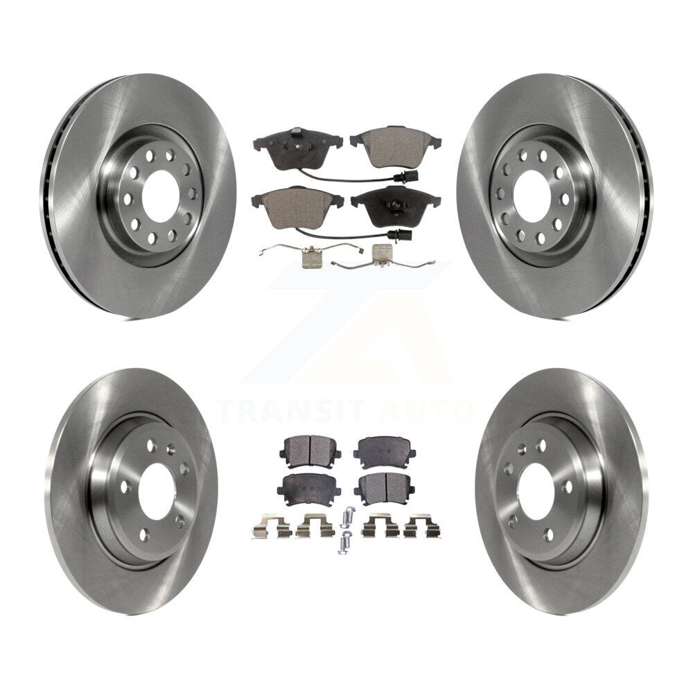 Kit de plaquettes de frein semi-métalliques pour disques de frein avant et arrière, pour Audi A4 Quattro convertible 09