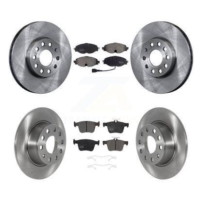 Rotors de frein à disque avant et arrière et Kit de plaquettes semi-métalliques pour Volkswagen Jetta Tao