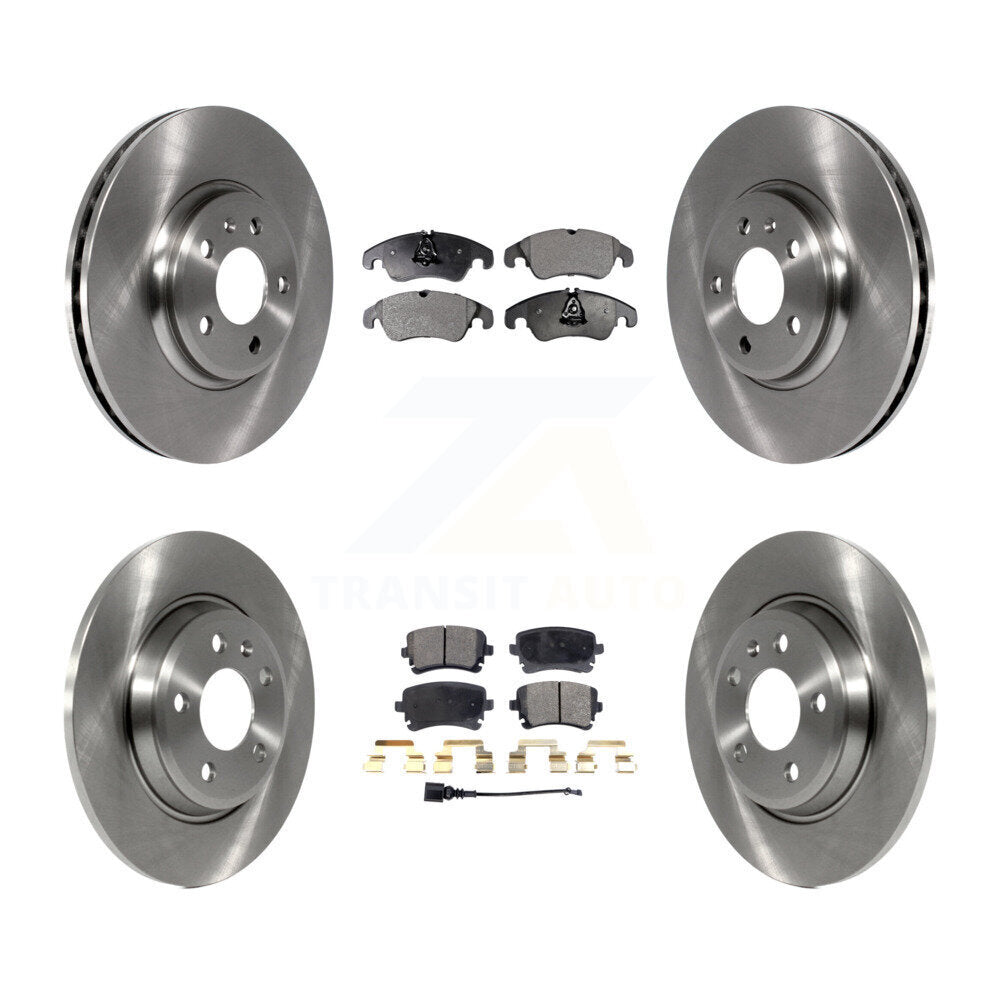Kit de rotors de frein à disque avant et arrière et plaquettes semi-métalliques pour Audi A4 allroa 2013