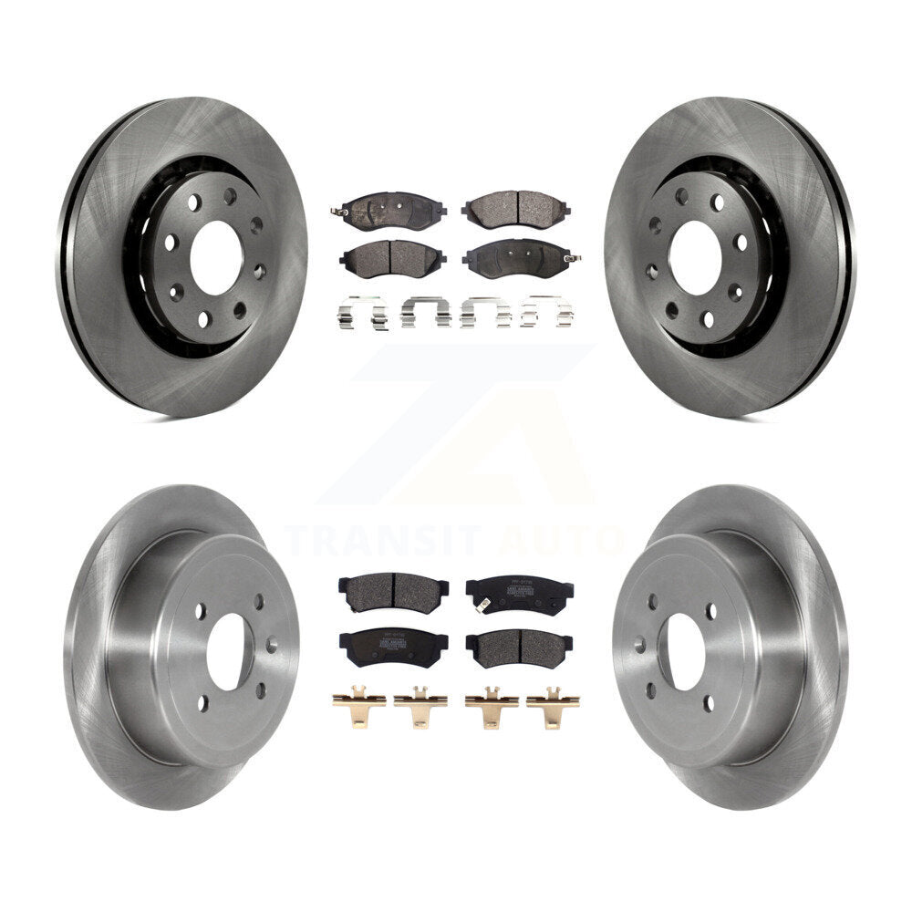 Kit de rotors de frein à disque avant et arrière et plaquettes semi-métalliques pour Chevrolet Spark EV