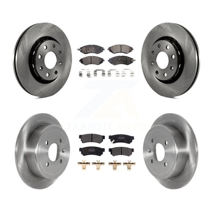 Kit de rotors de frein à disque avant et arrière et plaquettes semi-métalliques pour Chevrolet Spark EV