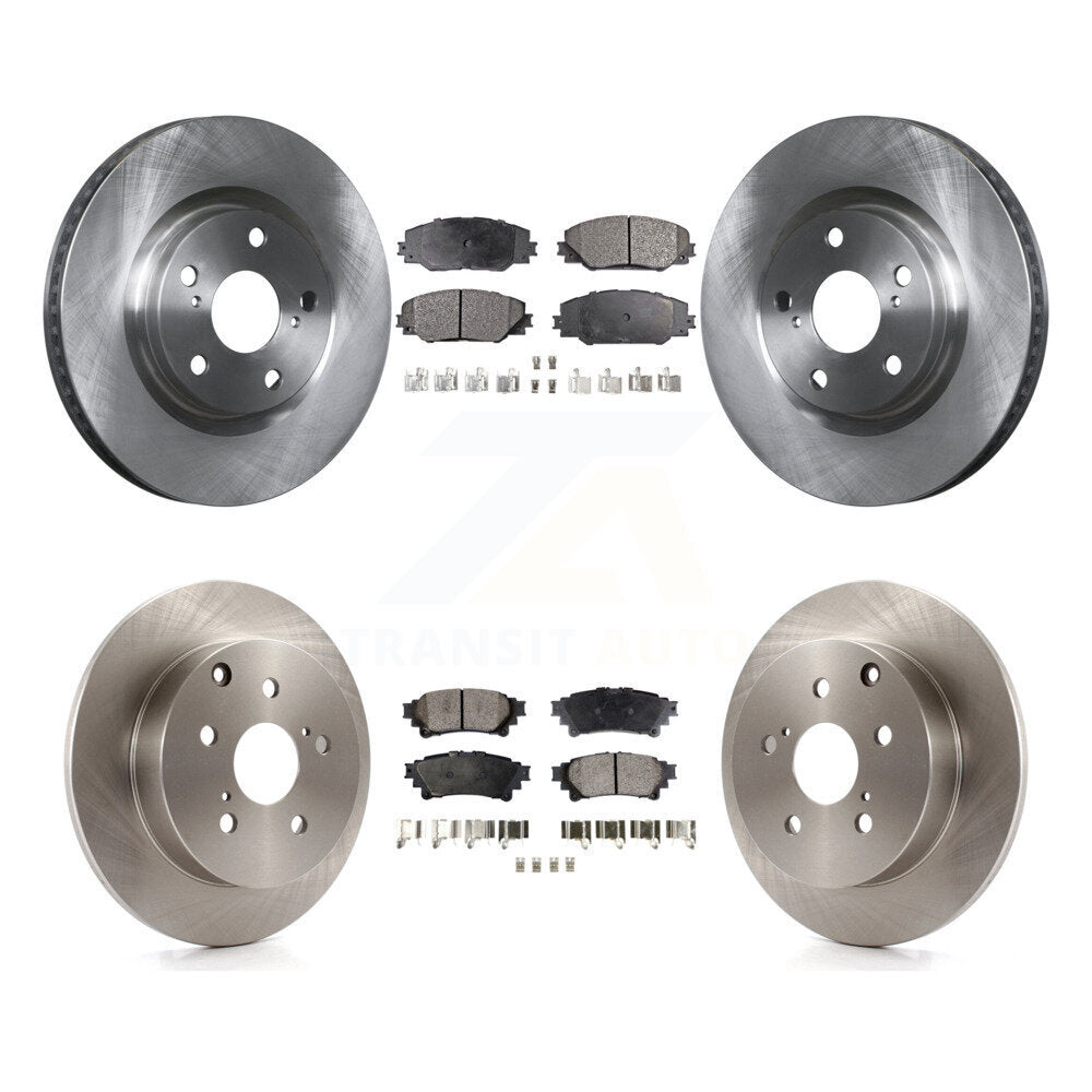 Kit de rotor de frein à disque avant et arrière et plaquettes semi-métalliques pour Toyota Mira 2016 – 2020