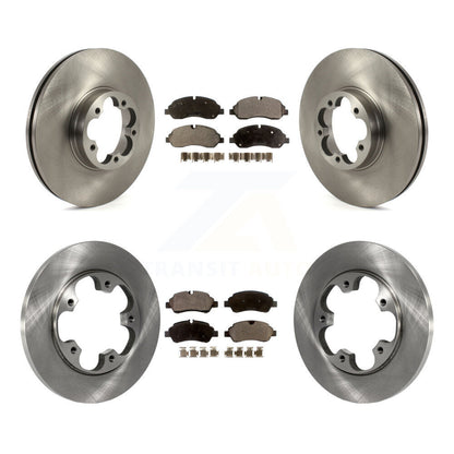 Kit de disques de frein à disque avant et arrière et plaquettes semi-métalliques pour Ford Transit-350 HD