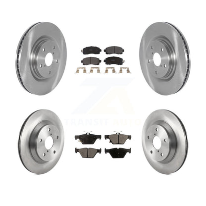 Kit de rotors de frein à disque avant et arrière et plaquettes semi-métalliques pour Subaru Forester