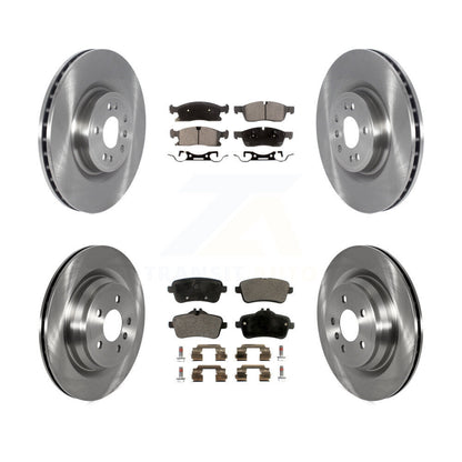 Kit de disques de frein à disque avant et arrière et plaquettes semi-métalliques pour Mercedes-Benz GLE40