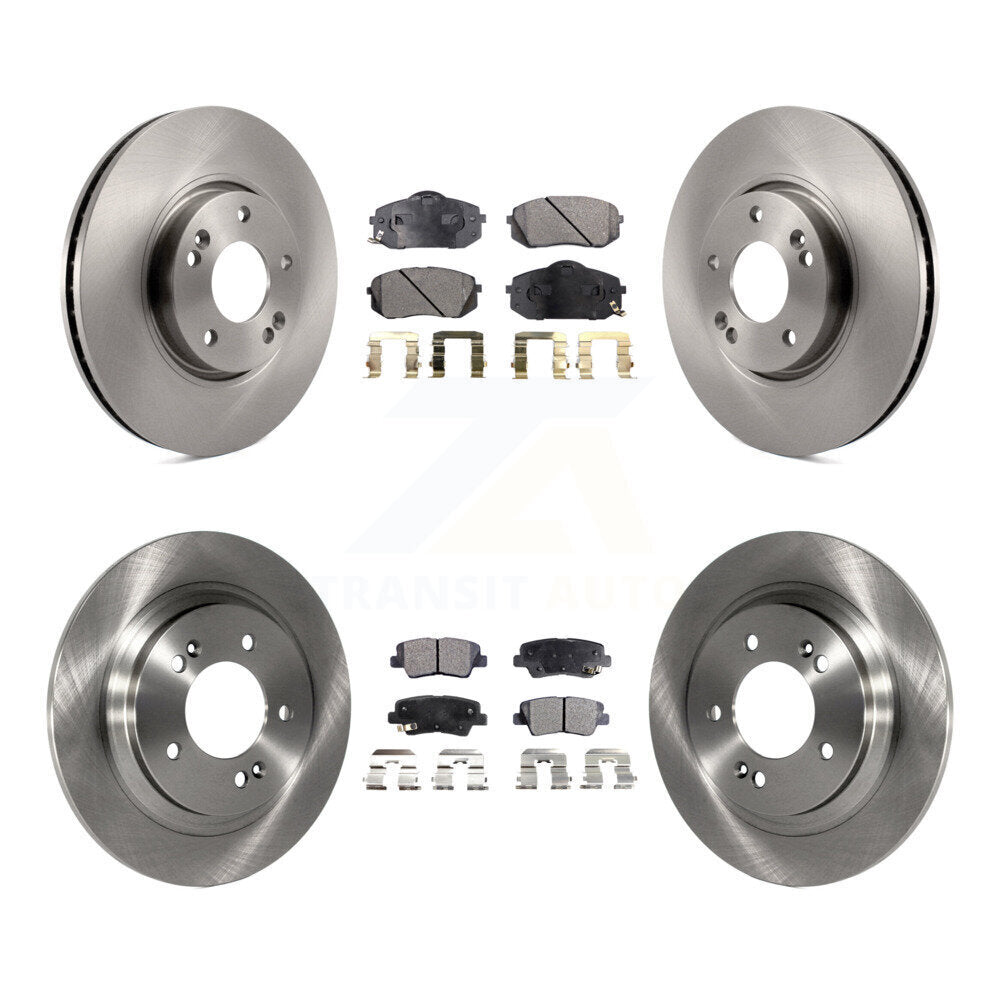 Kit de disques de frein à disque avant et arrière et plaquettes semi-métalliques pour Kia Soul EV