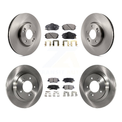 Kit de disques de frein à disque avant et arrière et plaquettes semi-métalliques pour Kia Soul EV