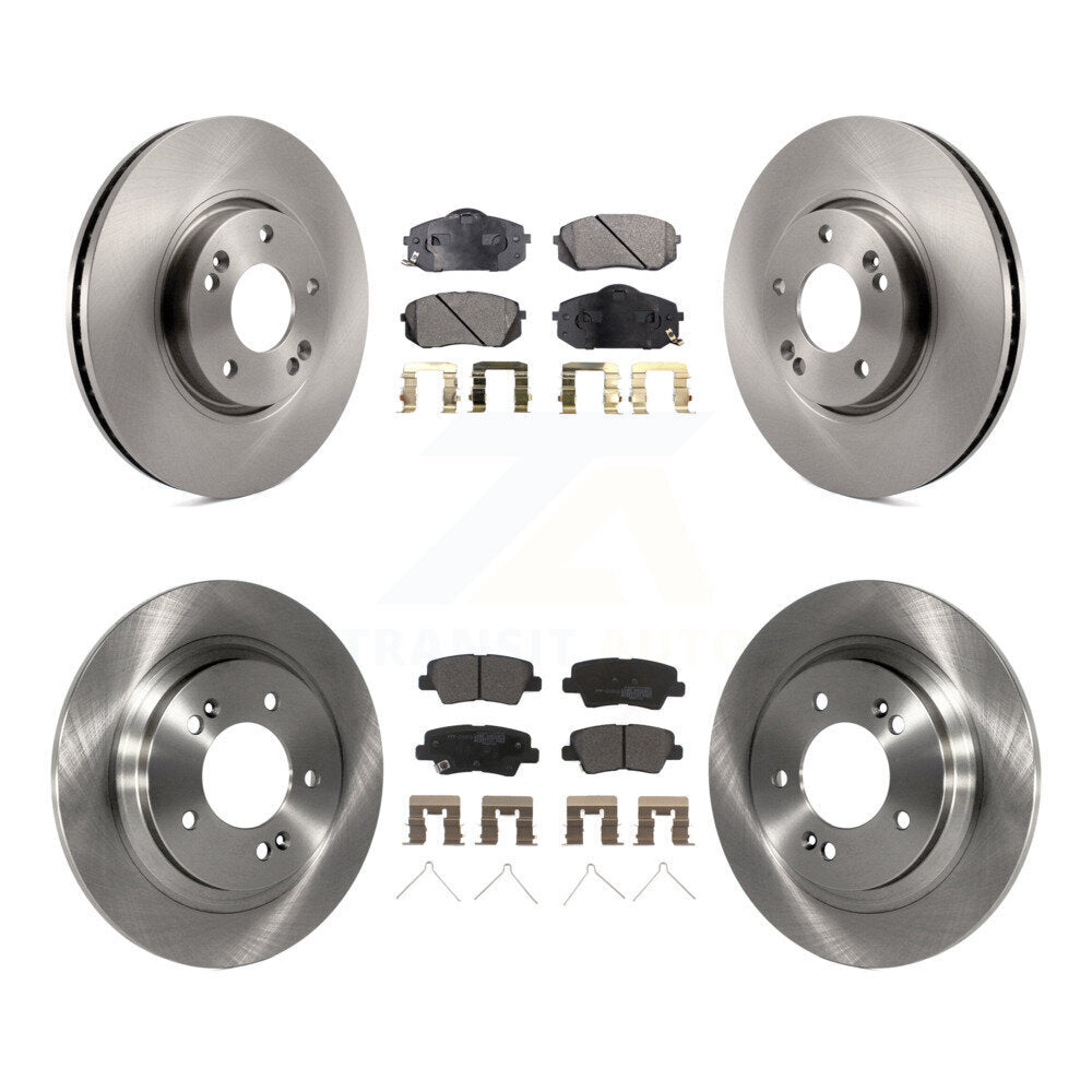Kit de disques de frein à disque avant et arrière et plaquettes semi-métalliques pour Kia Soul EV