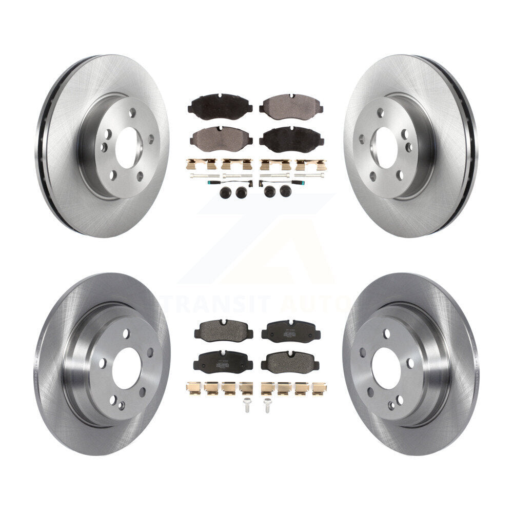 Kit de rotors de frein à disque avant et arrière et plaquettes semi-métalliques pour Mercedes-Benz Metri