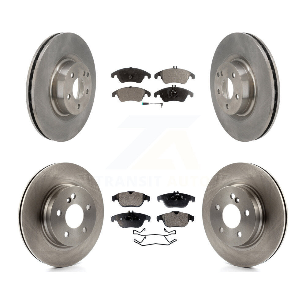 Kit de disques de frein à disque avant et arrière et plaquettes semi-métalliques pour Mercedes-Benz E550