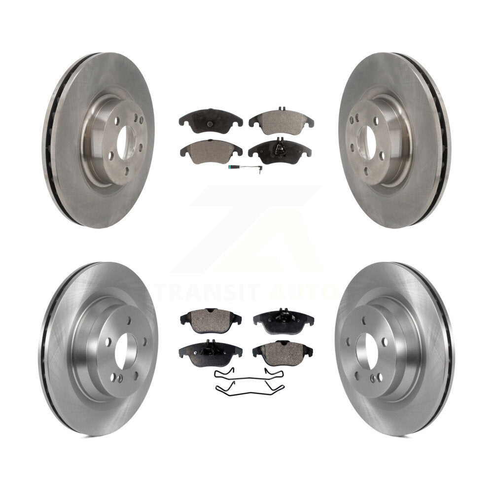 Kit de disques de frein à disque avant et arrière et plaquettes semi-métalliques pour Mercedes-Benz E550