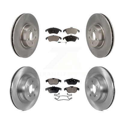 Kit de disques de frein à disque avant et arrière et plaquettes semi-métalliques pour Mercedes-Benz E550