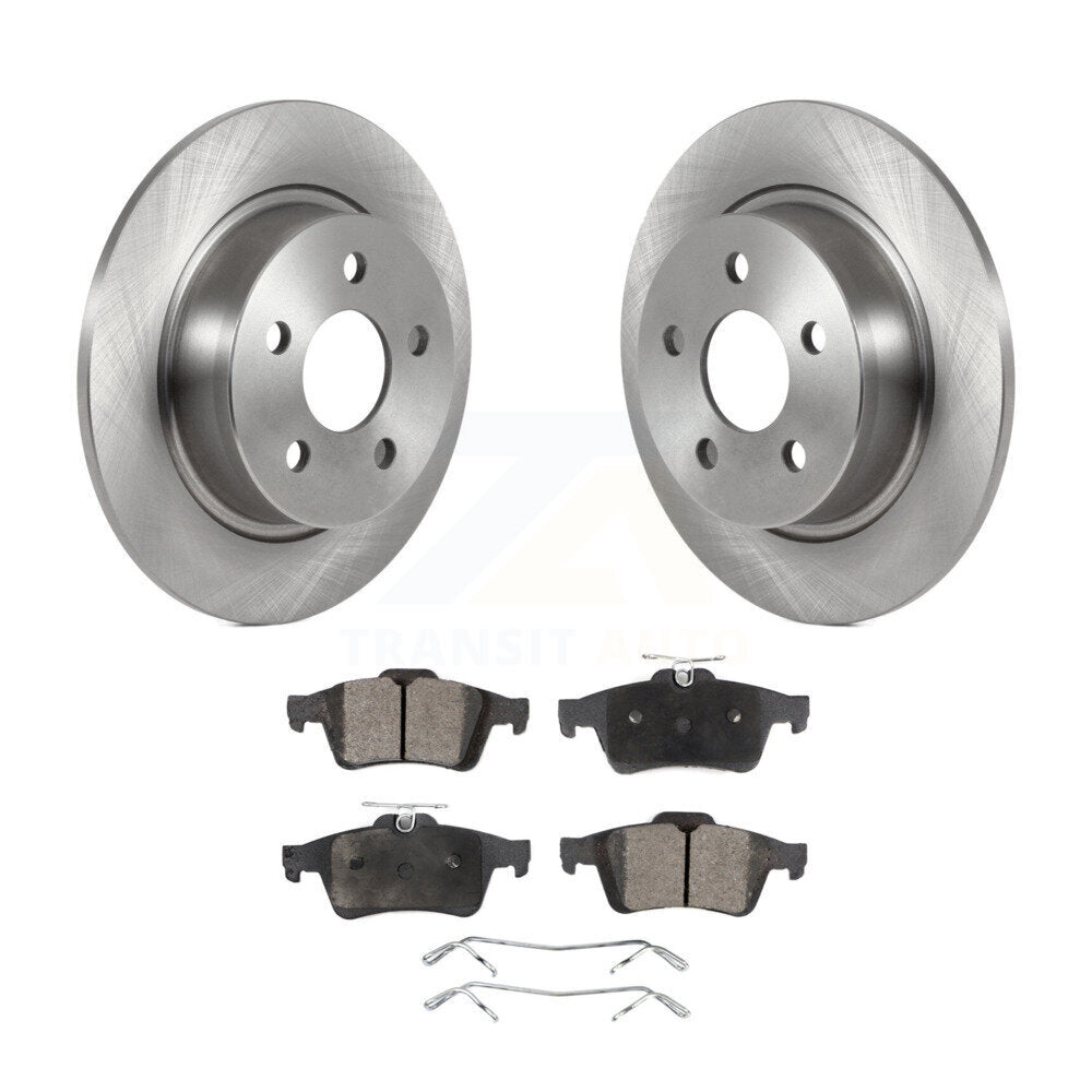 Kit de disques de frein à disque arrière et plaquettes semi-métalliques pour Ford Transit Connect