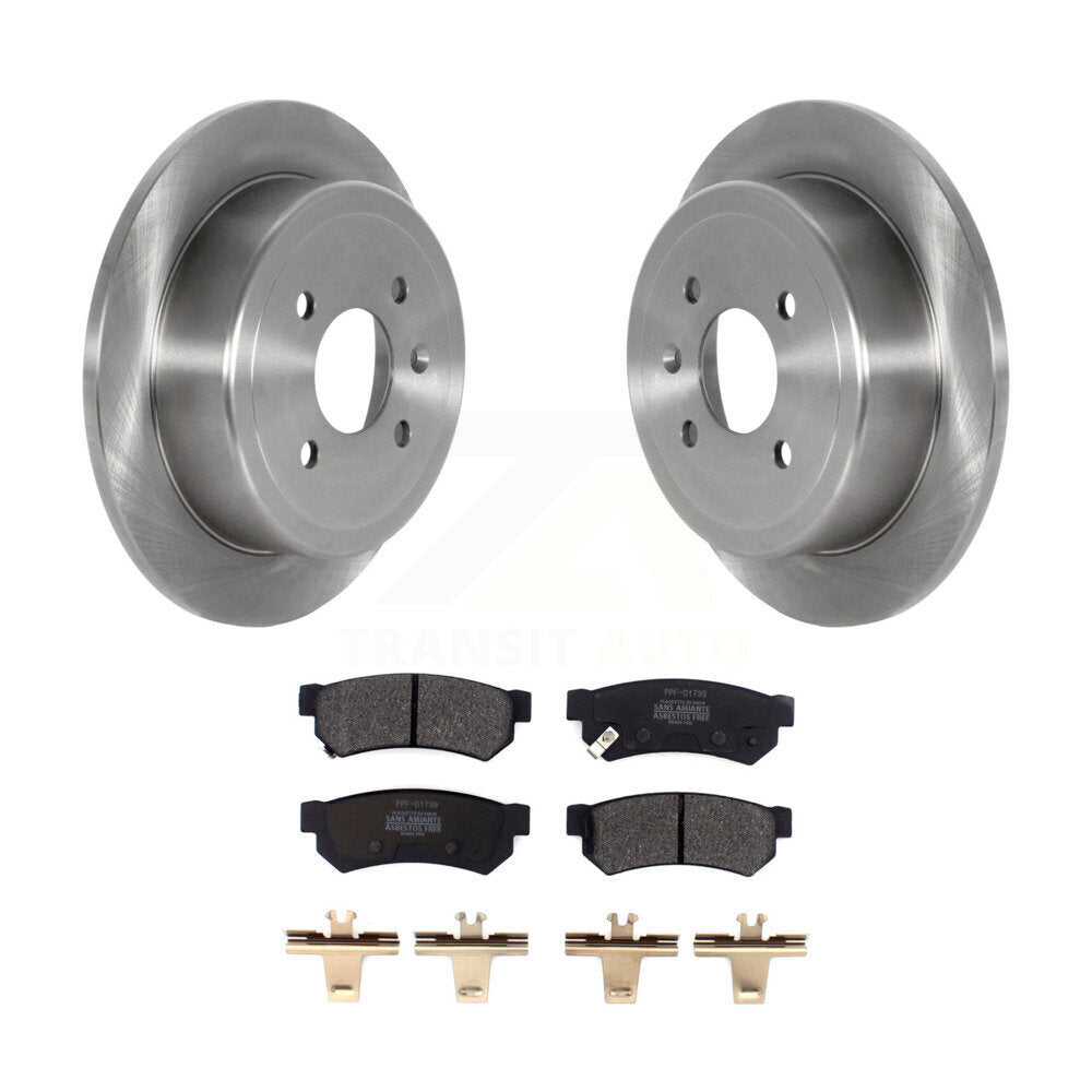 Kit de disques de frein à disque arrière et plaquettes semi-métalliques pour Chevrolet Spark EV