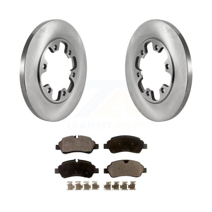 Kit de plaquettes semi-métalliques de rotor de frein arrière pour Ford Transit-350 HD avec roue à 6 écrous