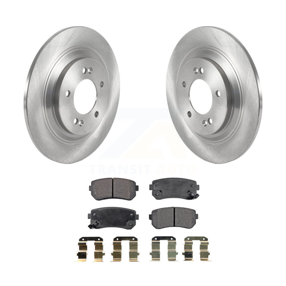 Kit de plaquettes semi-métalliques de rotor de frein arrière pour Kia Cadenza avec stationnement manuel