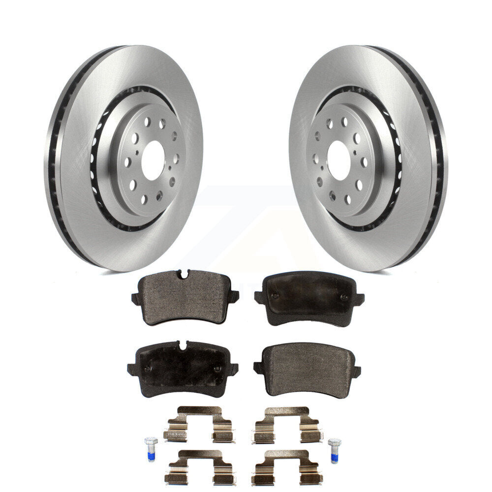 Kit de disques de frein à disque arrière et plaquettes semi-métalliques pour Audi S6 S7 A8 Quattro S8