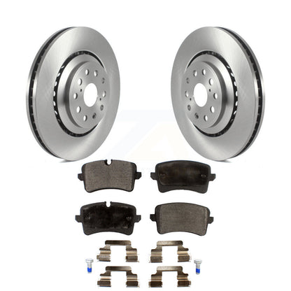 Kit de disques de frein à disque arrière et plaquettes semi-métalliques pour Audi S6 S7 A8 Quattro S8
