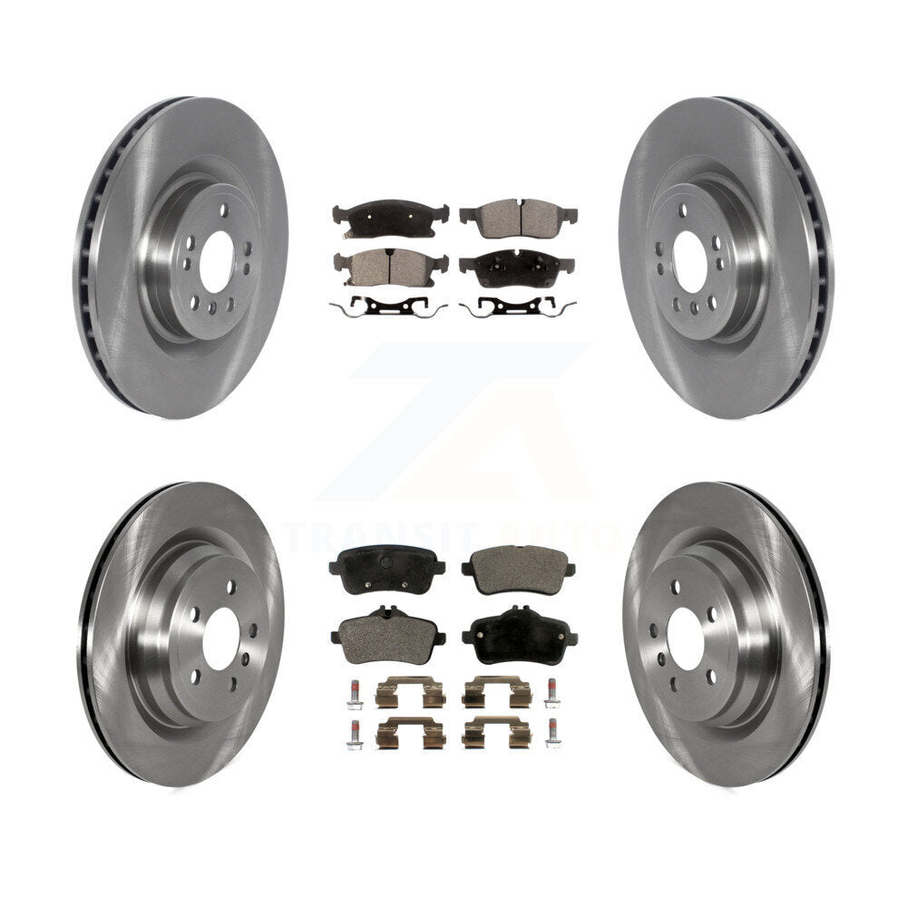 Kit de disques de frein à disque avant et arrière et plaquettes semi-métalliques pour Mercedes-Benz GLE40