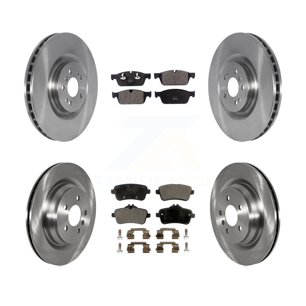 Kit de rotors de frein à disque avant et arrière et plaquettes semi-métalliques pour Mercedes-Benz GLE550