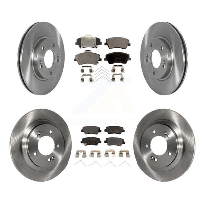 Kit de rotor de frein à disque avant et arrière et plaquettes semi-métalliques pour Hyundai Ioniq Kia Nir