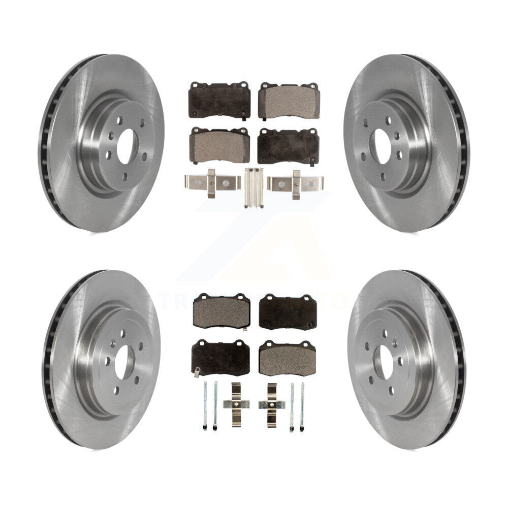 Kit de rotors de frein à disque avant et arrière et plaquettes semi-métalliques pour Tesla S 2016 à partir de 04 1