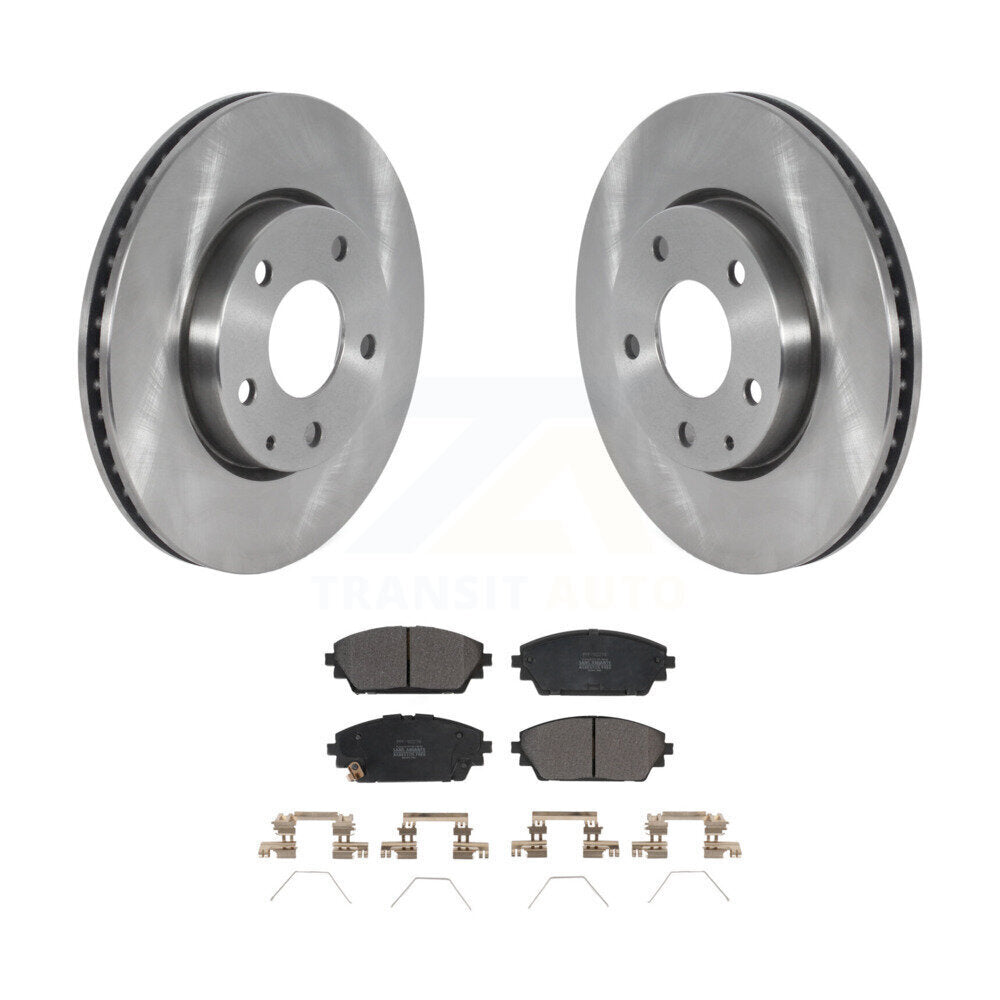 Kit de disques de frein à disque avant et plaquettes semi-métalliques pour Mazda 3 Sport FWD