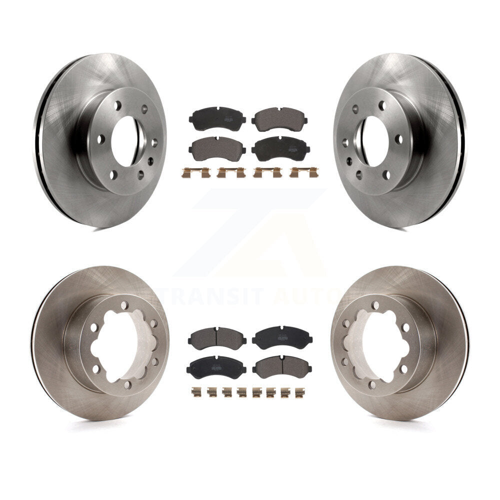 Kit de rotor de frein avant et arrière et plaquettes semi-métalliques pour Mercedes-Benz Sprinter 350