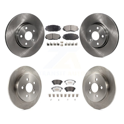 Kit de rotor de frein à disque avant et arrière et plaquettes semi-métalliques pour Toyota Corolla 2019 1.8