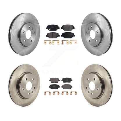Kit de rotors de frein à disque avant et arrière et plaquettes semi-métalliques pour Cadillac XT4 2019