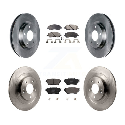 Kit de rotors de frein à disque avant et arrière et plaquettes semi-métalliques pour Mitsubishi Outlande