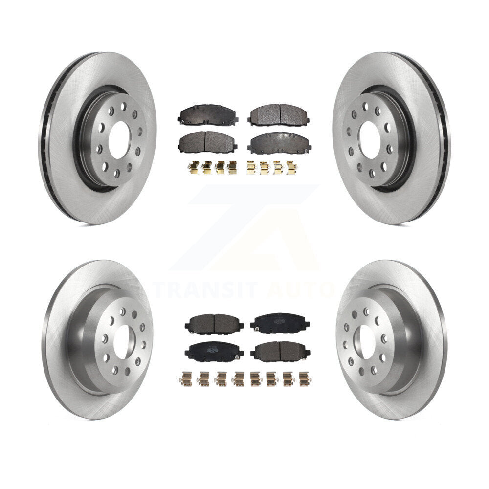 Kit de plaquettes de frein semi-métalliques pour rotor de frein avant et arrière, pour Jeep Wrangler Rubico 2018 – 2020