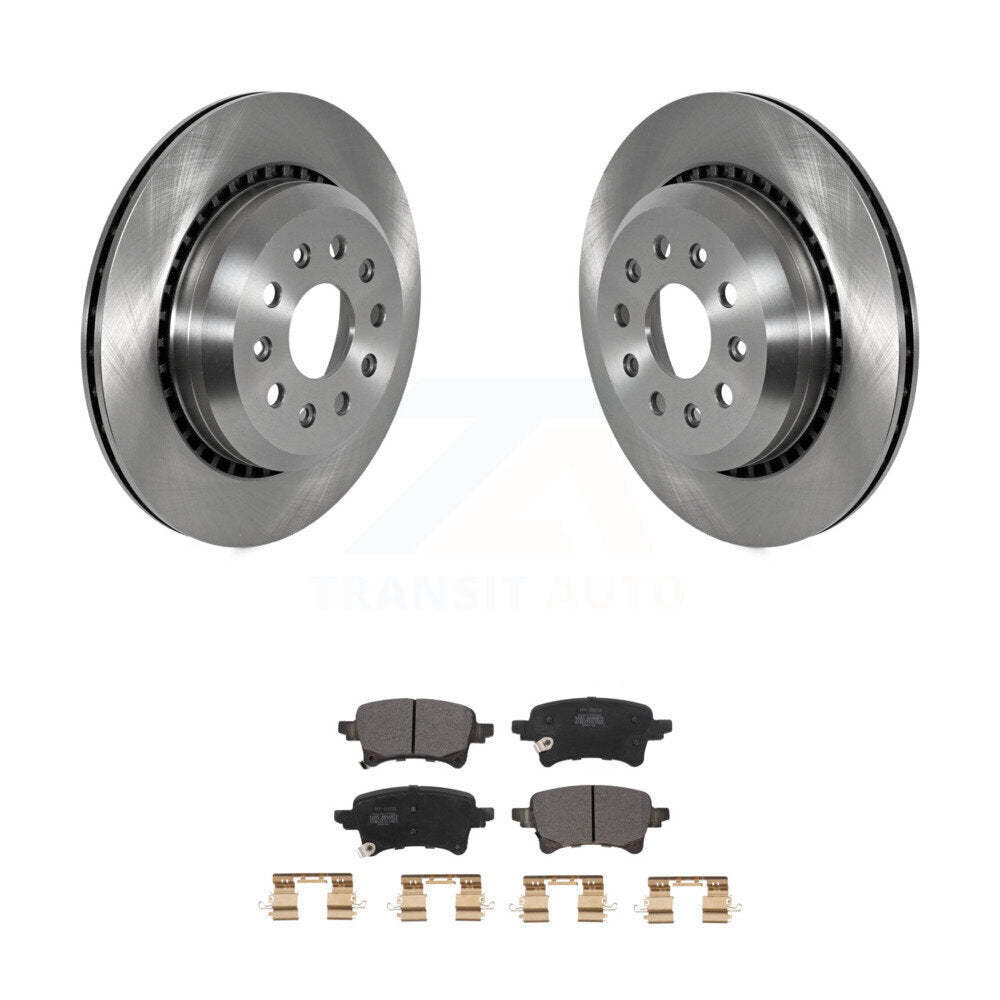 Kit de disques de frein à disque arrière et plaquettes semi-métalliques pour Jeep Wrangler Gladiator