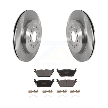 Kit de disques de frein à disque arrière et plaquettes semi-métalliques pour Ram 1500 K8F-103625