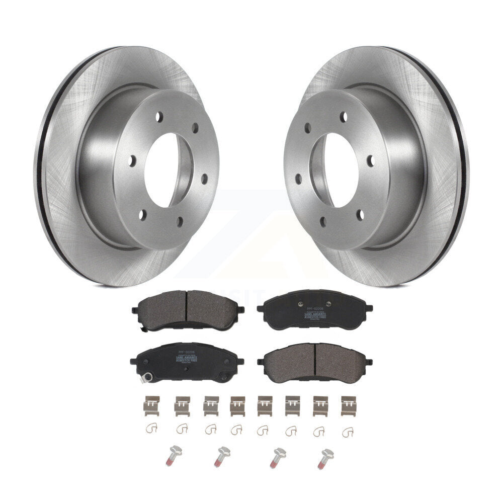 Kit de disques de frein à disque arrière et de plaquettes semi-métalliques pour Ford Ranger 2019-2023