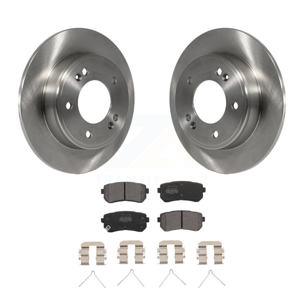 Kit de rotors de frein à disque arrière et plaquettes semi-métalliques pour Hyundai Kona Kia Seltos