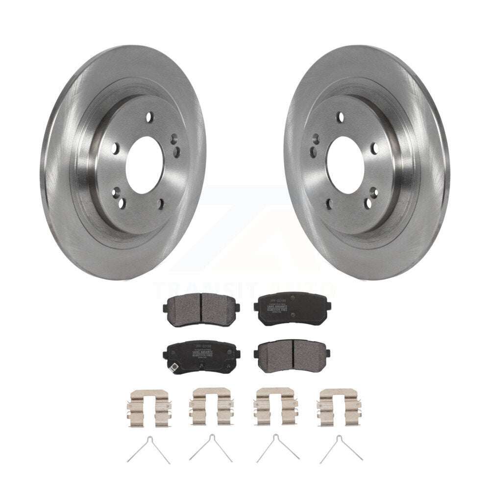 Kit de rotors de frein à disque arrière et plaquettes semi-métalliques pour Hyundai Kona Kia Seltos