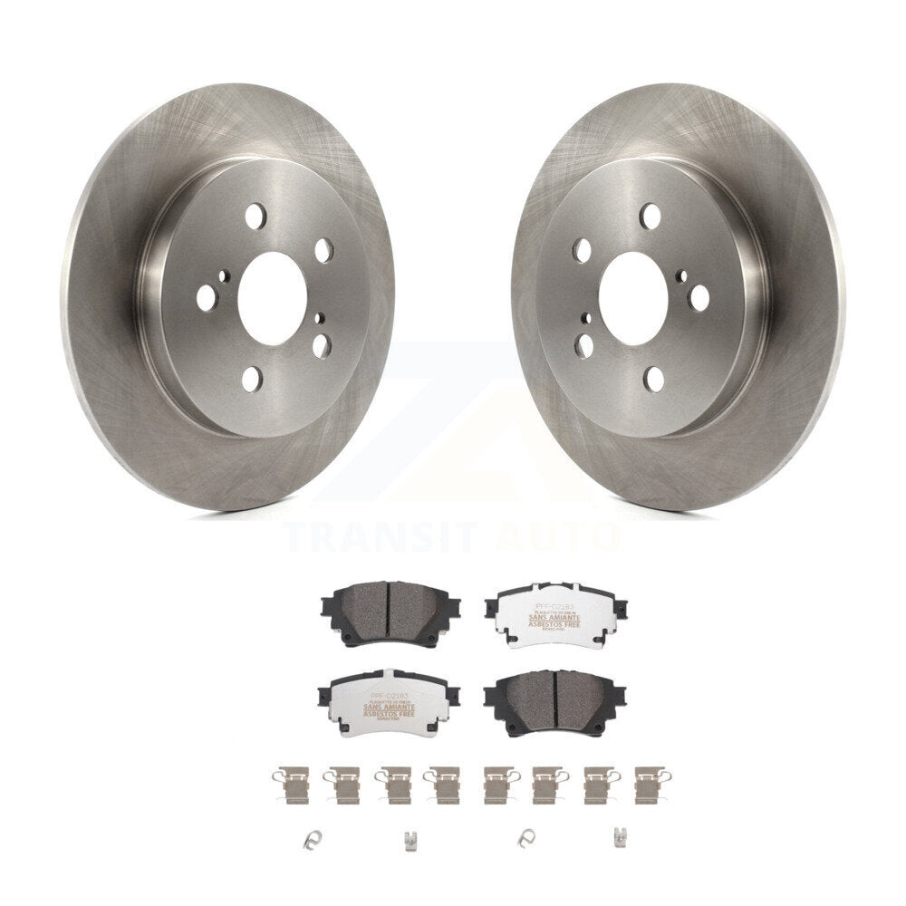 Kit de disques de frein à disque arrière et plaquettes semi-métalliques pour Toyota Corolla 2019 1,8 L