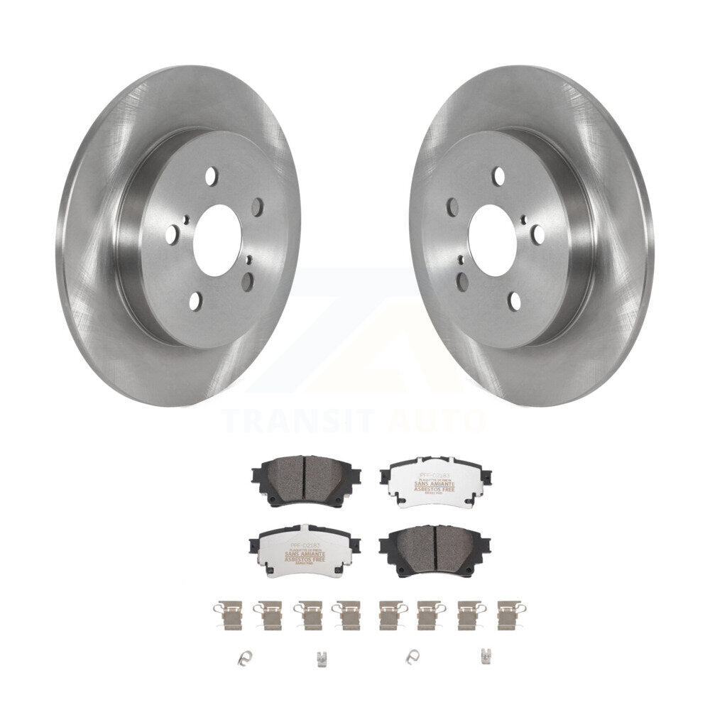 Kit de disques de frein à disque arrière et plaquettes semi-métalliques pour Toyota Corolla K8F-103634