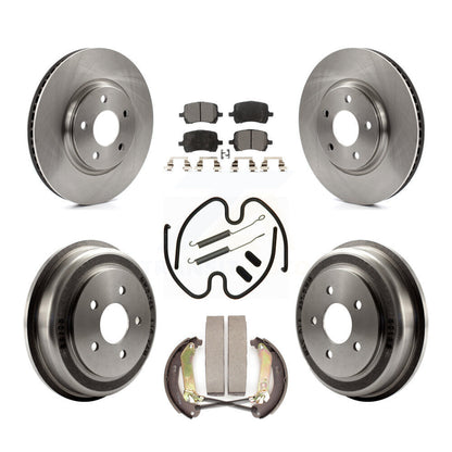 Kit de plaquettes et de tambour semi-métalliques, Rotor de frein avant et arrière (7 pièces) pour Chevrolet Malib