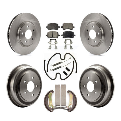 Kit de plaquettes et de tambour semi-métalliques, Rotor de frein avant et arrière (7 pièces) pour Chevrolet Malib