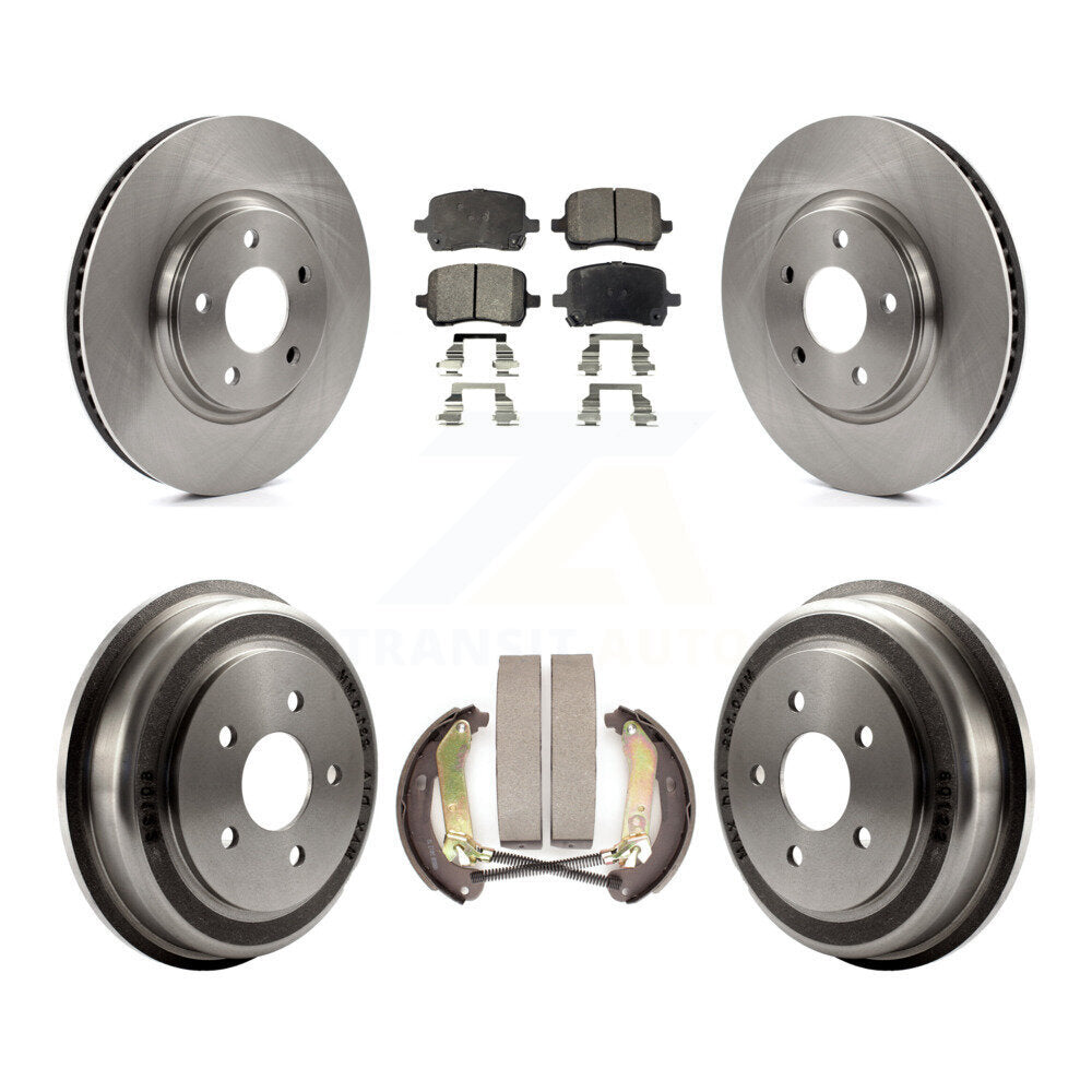 Rotors de frein à disque avant et arrière, Kit de tampons et de tambour semi-métalliques pour Chevrolet Malib