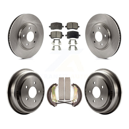 Rotors de frein à disque avant et arrière, Kit de tampons et de tambour semi-métalliques pour Chevrolet Malib