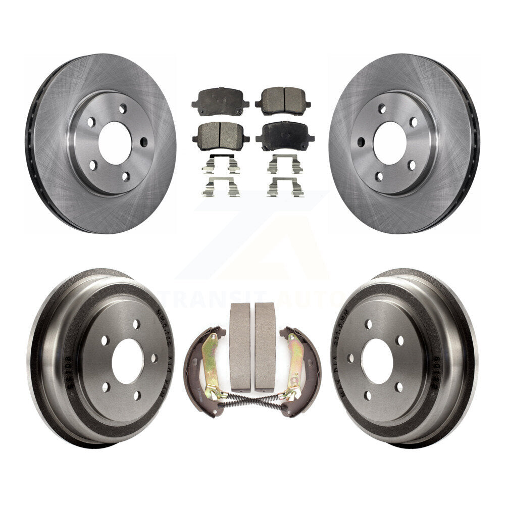 Rotors de frein à disque avant et arrière, Kit de tampons et de tambour semi-métalliques pour Chevrolet Malib